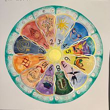 Mandala . Ilustração tradicional projeto de Tonneke Van Roosmalen - 01.06.2023
