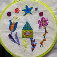 Mi proyecto del curso: Bordado contemporáneo con puntos tradicionales mexicanos. Embroider, Arts, Crafts, Fiber Arts, and Textile Design project by Gloria Camero - 06.01.2023