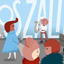 Mój projekt z kursu: Ilustracje postaci pełne ekspresji na podstawie obserwacji. Een project van Traditionele illustratie, Ontwerp van personages,  Tekening y Digitale illustratie van Anna Gruchała - 02.06.2023