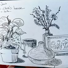 Mi proyecto del curso: Diario ilustrado: llena tu sketchbook de vivencias. Un projet de Illustration traditionnelle, Esquisse , Dessin, Illustration à l'encre , et Carnet de croquis de Lola Aceituno - 02.06.2023
