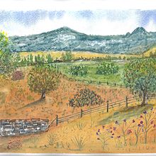 Sierras de Cordoba (Argentina) Practica Ein Projekt aus dem Bereich Aquarellmalerei, Sketchbook, 3D und Design von Roberto Justo Robiolo - 03.06.2023