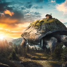 Matte Painting del curso del profesor David Vega. Photomontage project by Alejandro Alvarez - 06.02.2023