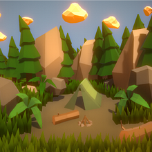 Mi proyecto del curso: Modelado de escenarios low poly para videojuegos. 3D, and 3D Modeling project by Constanza Polet Inostroza Valenzuela - 06.01.2002