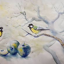 My project for course: Illustrating Nature: A Creative Exploration. Traditional illustration, Painting, Drawing, Watercolor Painting, Ink Illustration, and Naturalistic Illustration project by Noemi Gyurkó - 06.03.2023