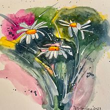 Daisies. Traditional illustration project by Patty - 06.03.2023