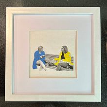Mon projet du cours : Broderie de photos sur tissu. Photograph, Collage, Paper Craft, Printing, Embroider, DIY, and Textile Design project by gudel - 06.04.2023