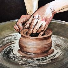 Sculpting Hands Ein Projekt aus dem Bereich Traditionelle Illustration von Pems Skorff - 05.06.2023