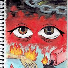 Burn it down.. Traditional illustration project by Júlia Freitas - 04.12.2023