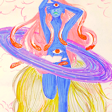 Mezcla de conceptos. Traditional illustration project by ☾ami Sáez - 06.06.2023