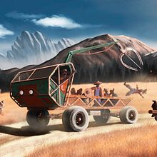Mi proyecto del curso: Creación y pintura de escenarios fantásticos en Photoshop. Traditional illustration, Drawing, Digital Illustration, Concept Art, and Digital Painting project by Daniel Cordobés Sánchez - 06.06.2023