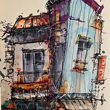 Mi proyecto del curso: Dibujo arquitectónico expresivo con marcadores de colores. Un proyecto de Bocetado, Dibujo, Ilustración arquitectónica, Sketchbook e Ilustración con tinta de Dana Zamudio - 06.06.2023