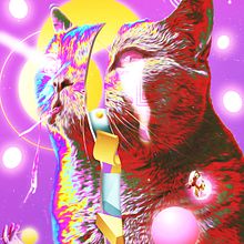 Space cat. Graphic Design project by ibertalexisv - 06.06.2023