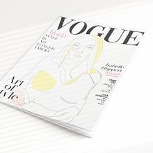 Portada de revista con ilustración autoretrato. Un proyecto de Ilustración tradicional y Diseño de Estrella Quero - 07.06.2023