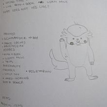 Magiczny zwierz - moja pierwsze przygoda w grafice. Traditional illustration, and Character Design project by m.sanetra2102 - 06.07.2023