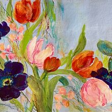 Projects for Expressive Floral Painting. Un progetto di Belle arti, Pittura, Pittura acrilica e Illustrazione botanica di solander.mt - 03.06.2023