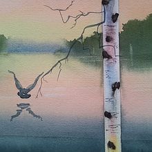 Mon projet du cours : Paysages atmosphériques à l'aquarelle . % nadia479 tarafından hazırlanan Güzel sanatlar, Tablo, Sulubo, Ve a Resim projesi - 06.07.2023