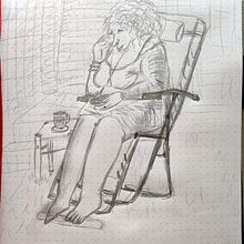 Stella - my draft. Traditional illustration project by Marta Hålska - 06.07.2023
