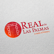 Real de Las Palmas diseño de logotipo. Een project van Logo-ontwerp y Grafisch ontwerp van Fernando del Castillo - 31.12.2014