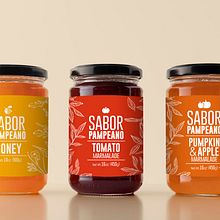 Etiquetas Sabor Pampeano. Un proyecto de Diseño, Ilustración tradicional y Packaging de Emilia Perez Gramajo - 16.12.2019