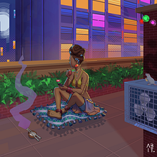 LOVESICK. Art Direction, Traditional illustration, and Editorial Design project by Abraham Itua - 06.08.2023