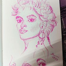 My project for course: Portrait Sketchbooking: Explore the Human Face. Een project van  Tekening,  Portrettekening,  Artistieke tekening y Sketchbook van manamitalukder - 07.06.2023