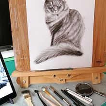 Mi proyecto del curso: Dibujo expresivo con carboncillo. Projekt z dziedziny  R, sunek, Portret, Ilustracja naturalist i czna użytkownika Arlette Cassot - 08.06.2023