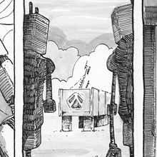 Working title "Unmapped Area" - a "Robot Of The Day" comicbook project. Projekt z dziedziny Trad, c, jna ilustracja, Kreat i wne pisanie użytkownika Brian Johnson - 05.06.2023