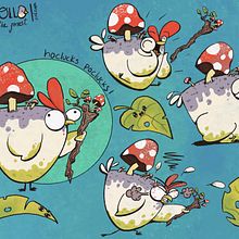 My project for course: Illustration of Adorable Characters Inspired by Nature. Un progetto di Character design, Disegno, Illustrazione digitale e Disegno digitale di José Cuida Bravo - 09.06.2023