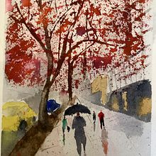 My project for course: Pexels stock photo. Fine Arts, Watercolor Painting, and Architectural Illustration project by giretalison - 06.10.2023
