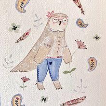Mon projet du cours : Création d’aquarelles délicates pour l’illustration narrative. Traditional illustration, Watercolor Painting, and Children's Illustration project by STÉPHANIE BONELLI - 06.10.2023