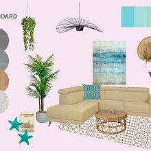 Mi proyecto del curso: CASA PLAYA. Projekt z dziedziny Projektowanie wnętrz,  Dekoracja wnętrz, Dekoracja wnętrz, Teoria barw i Projektowanie przestrzeni użytkownika MIRIAM SERRANO SANCHEZ - 10.06.2023