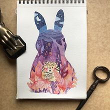 Mi proyecto del curso: Acuarela en negativo para ilustración infantil. Painting, Pencil Drawing, Watercolor Painting, Children's Illustration, and Narrative project by Isabel Quiroga Castro - 06.11.2023