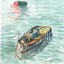 My project for course: Watercolor Techniques for Painting Seascapes. Projekt z dziedziny  Malarstwo, Malowanie akwarelą, Ilustracja naturalist i czna użytkownika bswtse - 11.06.2023
