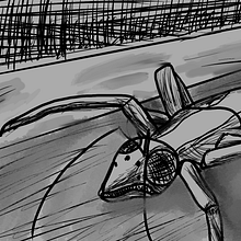 Inktober Prompt "Scurry". Un projet de Illustration traditionnelle de coltran03 - 11.06.2023