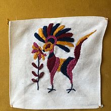 Mein Abschlussprojekt für den Kurs: Moderne Stickerei mit traditionellen mexikanischen Stichen. Un progetto di Artigianato, Ricamo, Fiber Art e Textile Design di lilli_landmann - 12.06.2023