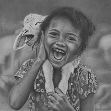 Dibujo Realista. Traditional illustration, Pencil Drawing, Realistic Drawing, Portrait Drawing, Artistic Drawing, and Children's Illustration project by Brad Méndez - 04.18.2022