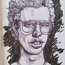 My project for course: Intro to Portrait Sketching: Draw in Real-Time. Sketching, Drawing, Portrait Drawing, Ink Illustration, and Colored Pencil Drawing project by Dwight Fincher - 06.13.2023