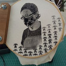  proyecto del curso: Bordado en fotografías sobre tela. Collage, Paper Craft, Printing, Embroider, DIY, Textile Design, and Photograph project by Tania Garcia Alvarado - 06.09.2023