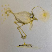 My project for course: Whimsical Sketchbook: Draw Imaginary Creatures from Nature. Projekt z dziedziny  R, sunek, Malowanie akwarelą, Sketchbook, Ilustracja naturalist i czna użytkownika Dana Green - 12.06.2023