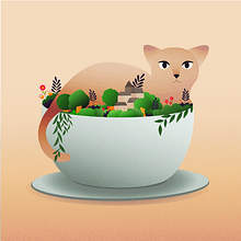 My project for course: Dynamic Vector Illustration: Keys to Color and Composition. Traditional illustration, Vector Illustration, Digital Illustration, and Editorial Illustration project by rahmiizati99 - 06.13.2023