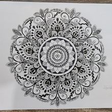 My project for course: The Art of Mandala Drawing: Create Geometric Patterns. Drawing & Ink Illustration project by Mandakini Kaul - 06.09.2023