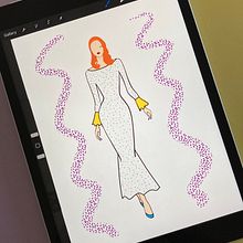 My project for course: Fashion Sketch Illustration. Un progetto di Illustrazione tradizionale, Bozzetti, Fashion design, Disegno digitale e Illustrazione di moda di Luc Mai - 14.06.2023