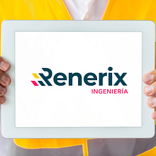 Renerix es una empresa con sede en Ciudad Real y que se dedica a la ingeniería dentro del campo de las energía renovables, especialmente plantas fotovoltaicas.. Un proyecto de Diseño de logotipos, Br, ing e Identidad y Estrategia de marca						 de Alejandro Prieto Jaime - 02.03.2023