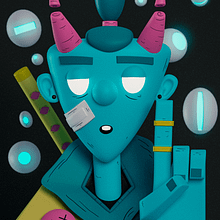 My project for course: 3D Character Creation in Blender. 3D, Character Design, 3D Modeling, 3D Character Design, and 3D Design project by Leandro Marcondes - 06.11.2023