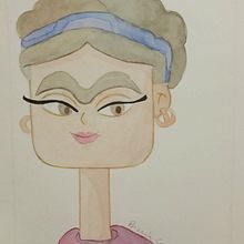 Meu projeto do curso: Criação de retrato estilizado em aquarela. Een project van Traditionele illustratie, Schilderij, Aquarelschilderen y  Portrettekening van Priscila Cruz - 14.06.2023