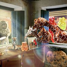 El ataque de los panditas asesinos Ein Projekt aus dem Bereich Design, Traditionelle Illustration und Matte Painting von adolfuri_ - 15.06.2023