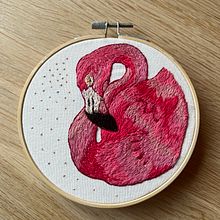 Flamingo . Un progetto di Creatività e Ricamo di l_campschreur - 13.05.2023