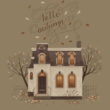 Seasons houses. Un proyecto de Ilustración tradicional de Юлия Кромская - 15.06.2023