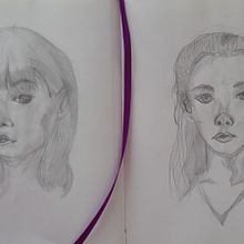 Mi proyecto del curso: Cuaderno de retratos a línea con grafito Ein Projekt aus dem Bereich Bildende Künste, Skizzenentwurf, Zeichnung, Porträtzeichnung und Sketchbook von Isabel del Rio - 15.06.2023