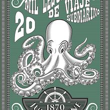 Portada de Libro, 20 mil leguas de viaje submarino. Ilustração tradicional, Ilustração digital, e Gravura projeto de Rolando Callejas Ojot - 15.06.2023